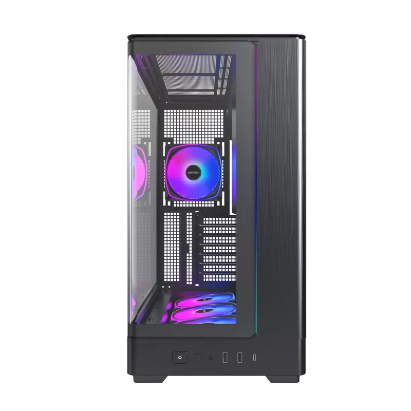 PC korpusas Montech KING 45 PRO Juoda — micro ATX / Mini-ITX, Midi Tower