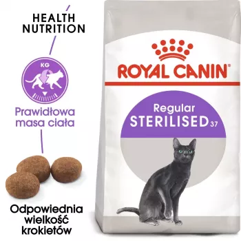 Royal Canin Sterilised 37 kačių sausas maistas 400 g suaugusiems paukštienos
