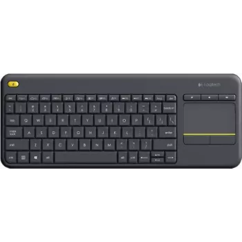 Logitech K400 Plus Tv - Mini - Belaidis - RF Belaidis - QWERTY - Juoda
