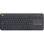Logitech K400 Plus Tv - Mini - Belaidis - RF Belaidis - QWERTY - Juoda