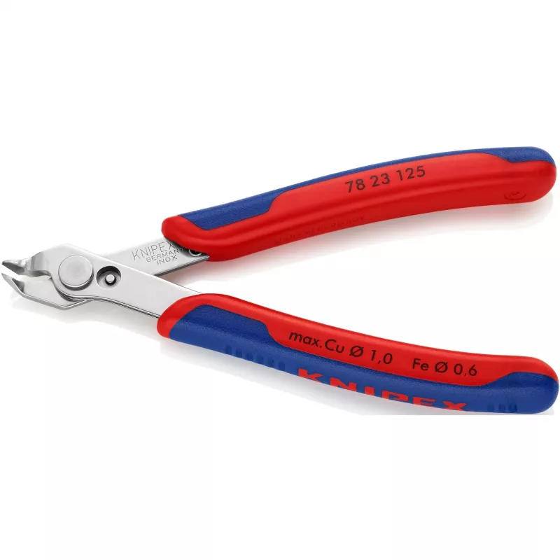 Knipex Super-Knips 78 23 125 elektronikos ir tiksliosios mechanikos pjovimo replės be kampo 125 mm