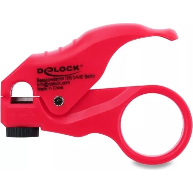 Tinklo kabelių nuėmimo įrankis DELOCK 90996, raudonas