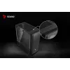 Kompiuterio korpusas SAVIO Noctis Flow — Cube Mini‑ITX/Micro‑ATX/ATX, 3x120mm priekyje, 1x120mm gale, 2x3.5 colio + 3x2.5 colio lizdai, grūdintas stiklas