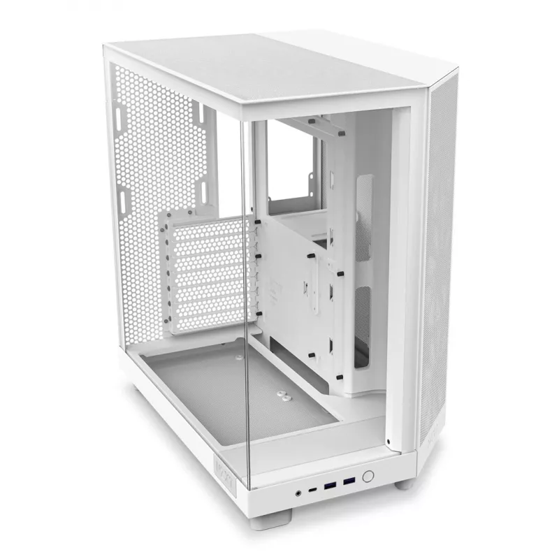 NZXT H6 Flow vidutinio dydžio korpusas – baltas