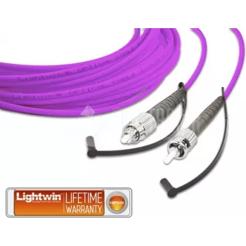 Lightwin aukštos kokybės simpleksinis LWL pataisymo laidas, MM OM4, FC - ST LWL pataisymo laidas (LSP-50 FC-ST 1.0 OM4)