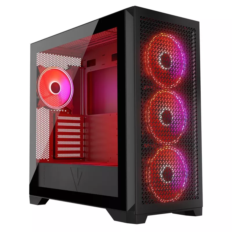 MODECOM korpusas VOLCANO EXPANSE T APEX ARGB MIDI juodas