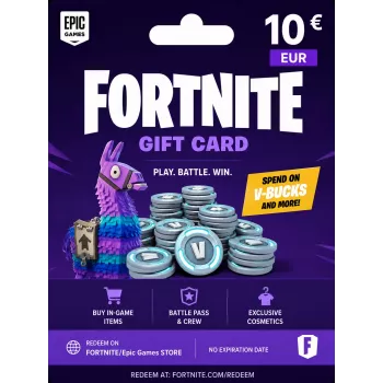 Fortnite dovanų kortelė 10 EUR - Epic Games skaitmeninis kodas
