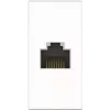 Kindermann 7464000927. Buchsen-Typ: RJ-45, Module Menge (max): 1 Modul(e). Produktfarbe: Weiß, Material: Kunststoff. Tiefe (min): 4,7 cm (7464000927)