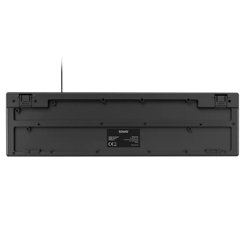 Savio KB-01 klaviatūra Namams/Biurui USB QWERTY US anglų Juoda