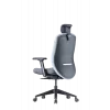 Up Up Athene ergonomic office chair Juoda, Pilka + Blue fabric
