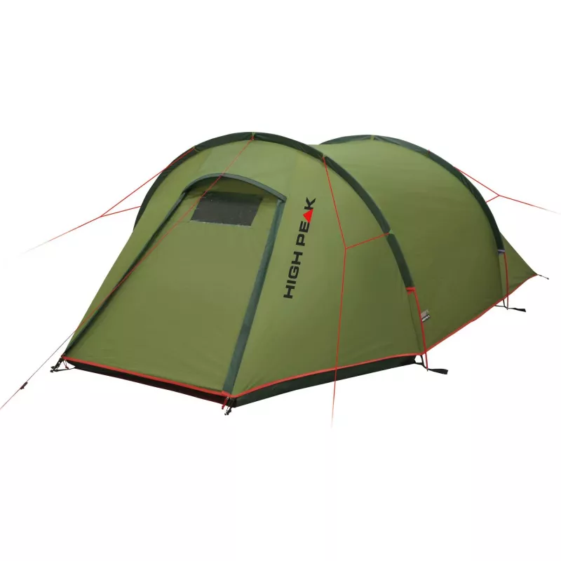High Peak Kite 2 itin lengvas kupolinis palapinė 2 asmenims Žalia, Raudona