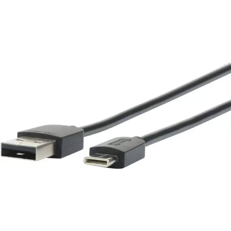 Mobilis - USB laidas - USB-C (V) į USB (V) - USB2.0 - 1,0 m - juoda (001278)