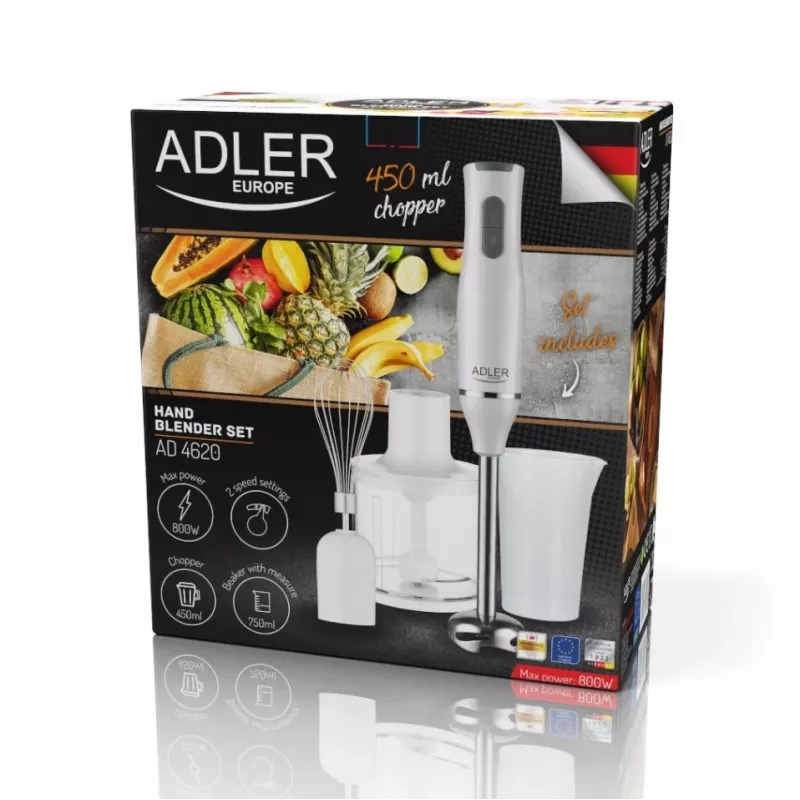 Adler AD 4620 blenderis 0,75 L Panardinis blenderis 800 W Baltas