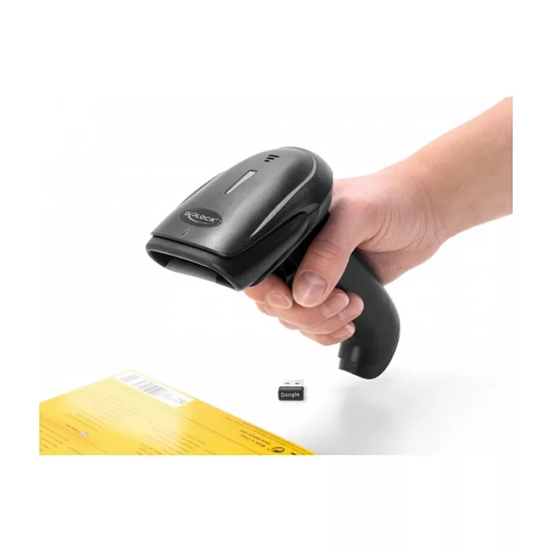 Rankinis brūkšninių kodų skaitytuvas DeLOCK 90564 1D lazerinis Bluetooth USB