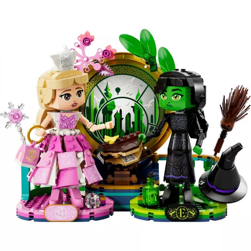 LEGO Wicked figūrėlės Elphaba ir Glinda 75682 – kolekcinis minifigūrų rinkinys