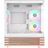 PC Micro Tower korpusas THERMALTAKE View 170 WS ARGB Snow — Micro ATX, baltas, 2x120mm šone, 1x120mm gale, PSU apačioje, palaiko 2.5 colio/3.5 colio