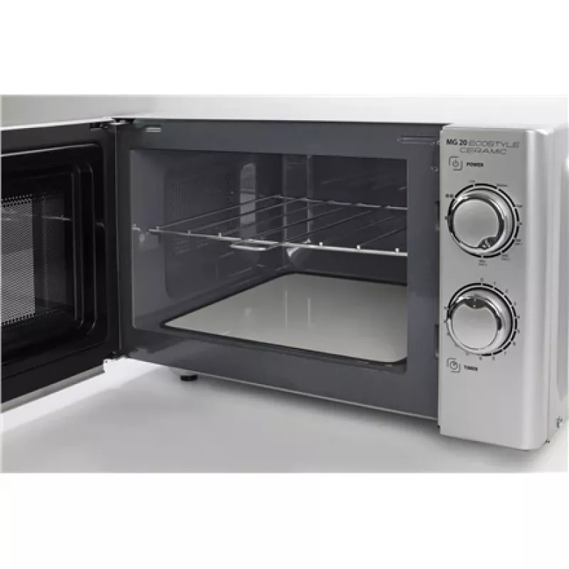Caso | Ecostyle Ceramic | 03316 | Pastatoma | 700 W | Grilis | Sidabrinė