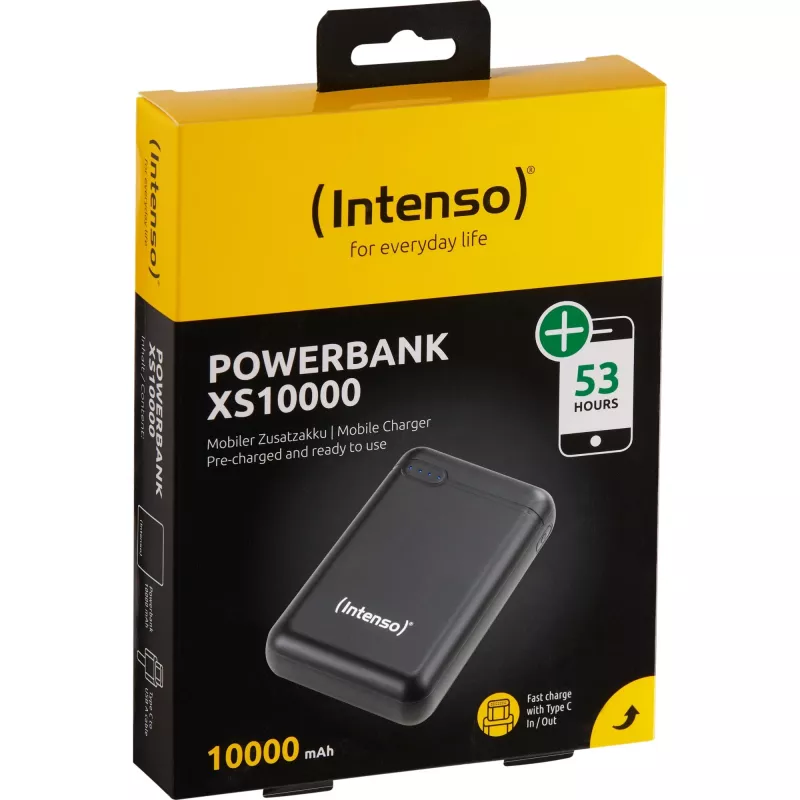 Intenso XS10000 ličio polimero (LiPo) 10000 mAh juoda