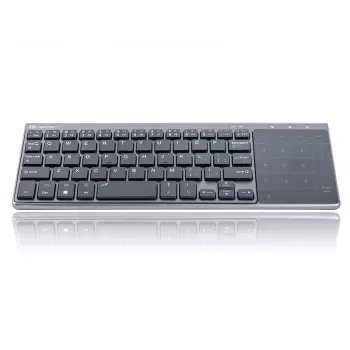 Belaidė RF pilno dydžio klaviatūra TRACER TRAKLA46934, QWERTY anglų k., 2,4 GHz nano imtuvas, membraninė, juoda/pilka