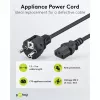 Goobay IEC laidas 5 m juodas maitinimo kištukas F tipo IEC C13 H05VV-F3G