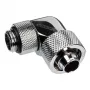 Alphacool Eiszapfen jungtis 90 laipsnių G1/4 colio AG į 16/10 mm - sukiojama, chromo sidabrinė