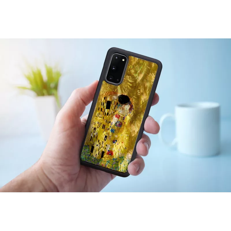 Apsauginis telefono dėklas iKins Samsung Galaxy S20, juodas, plonas TPU gaubtas
