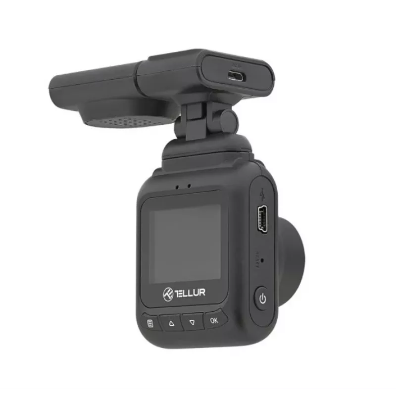 Automobilių vaizdo registratorius Tellur Dash Patrol DC2 FullHD 1080P GPS juodas