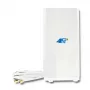 Įvairiakryptė antena QOLTEC 57013, 0,6–2,7 GHz, 30 dBi, vertikali poliarizacija, 50 Ω, baltas ABS korpusas