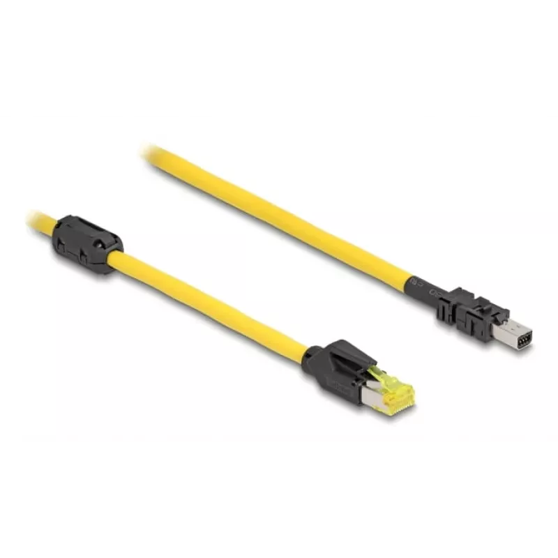 Tinklo kabelis DeLOCK 81253 juodas geltonas 5m Cat6