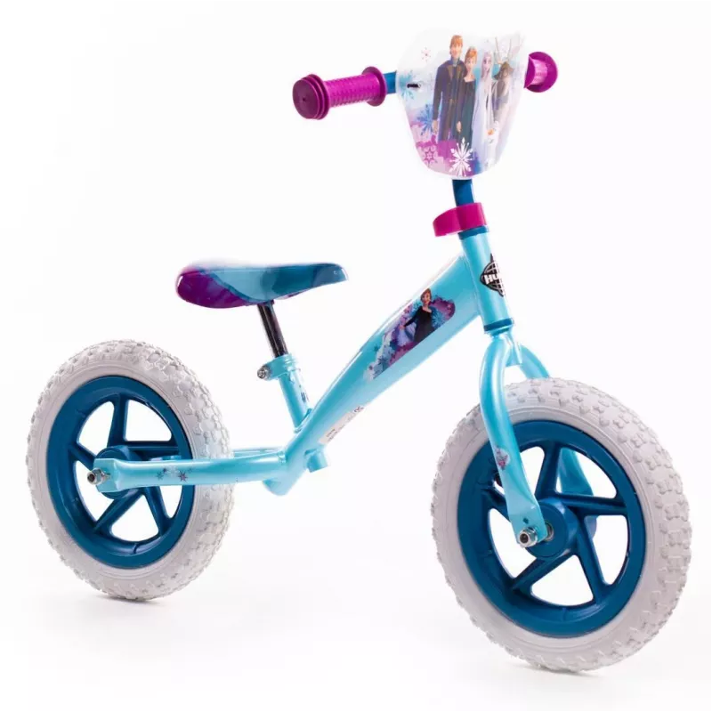 Vaikiškas dviratis HUFFY 12 colių Frozen modelis 27611W — 12 colių ratai, vienos pavaros, stabdymas pedalais