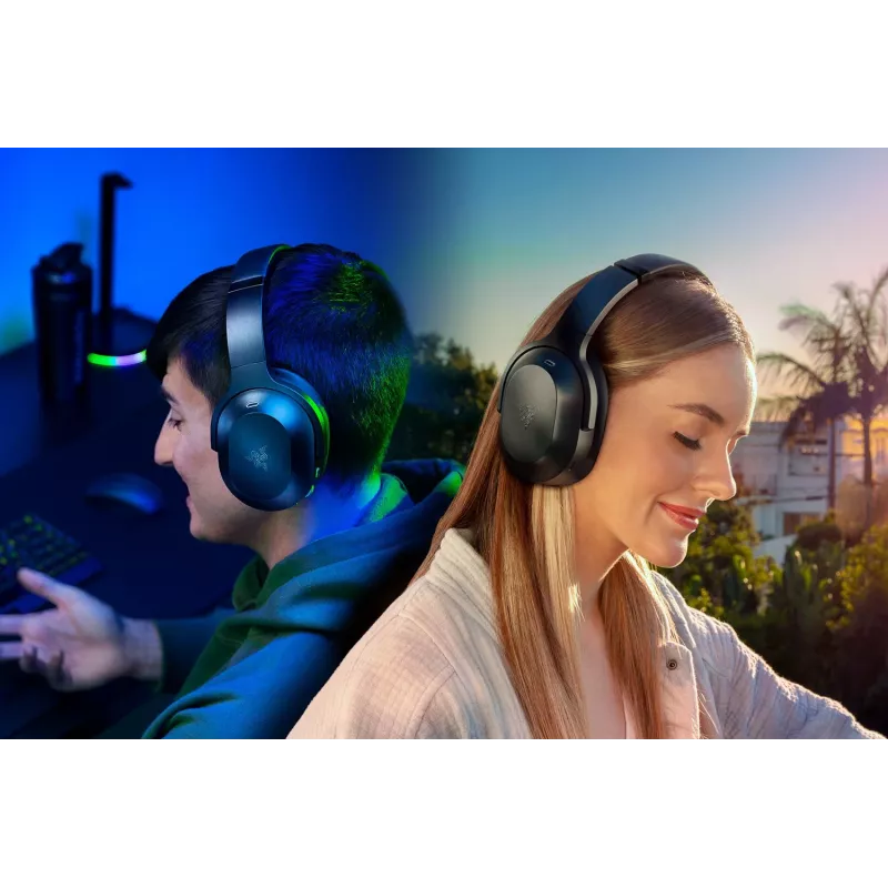 Razer Barracuda Pro ausinės laidinės ir belaidės lankeliu žaidimams USB Type-C Bluetooth juodos
