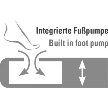 Pripučiama lova Multi Comfort Plus 40053, kemperinė pripučiama lova juoda/pilka