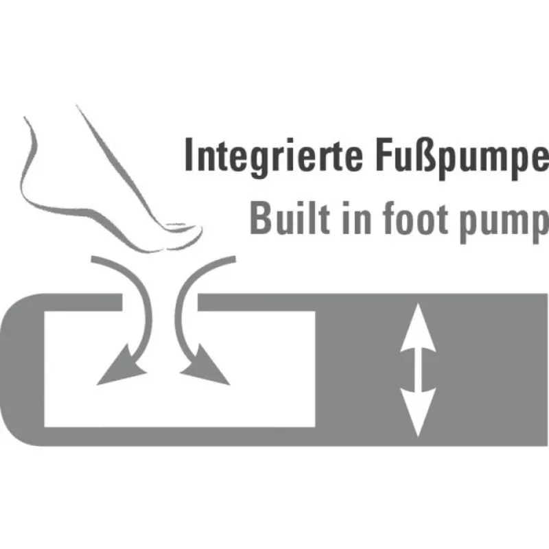 Pripučiama lova Multi Comfort Plus 40053, kemperinė pripučiama lova juoda/pilka