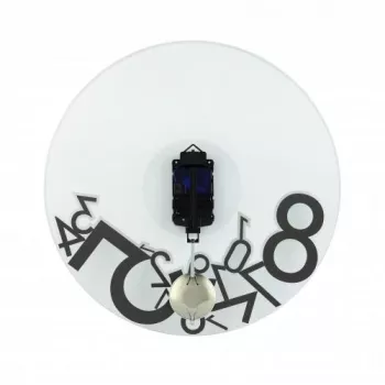 NeXtime klok 8115 Dropped, Ø43 cm, sieninis, sidabrinis