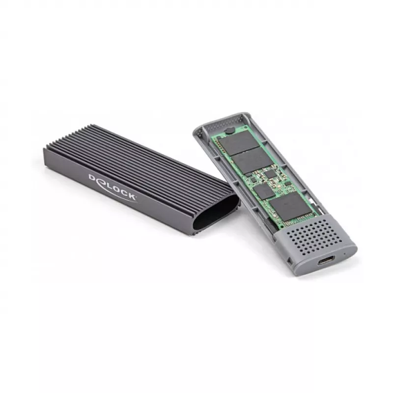 SSD korpusas DeLOCK External USB Type-C Combo Enclosure for M.2 NVMe PCIe or SATA SSD tool free