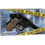 Metalinis žaislinis policijos revolveris Gonher 8 šūvių, metalinė konstrukcija, modelis 258441