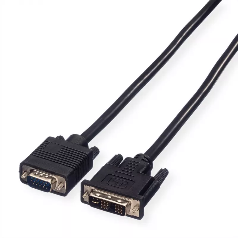 VALUE DVI-VGA kabelis, DVI (12+5) kištukas - VGA kištukas 2,0m (11.99.5420)