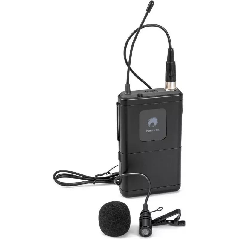 Lavalier mikrofonas Omnitronic PORTY-8A 863,1 MHz belaidis lavalier mikrofonas