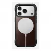 Mobiliojo telefono dėklas Nomad Rugged Leather Case, skirtas iPhone 17 Pro, 6,3 colio (16 cm), rudas, oda/TPU/aliuminis