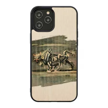 Man and Wood telefono dėklas „iPhone 12 Pro Max“ – balto jaučio dizainas