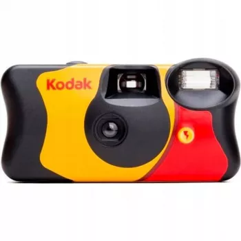 Vienkartinis fotoaparatas Kodak FUN Flash 27+12 nuotr., ISO 400, 39 kadrai, įmontuota blykstė