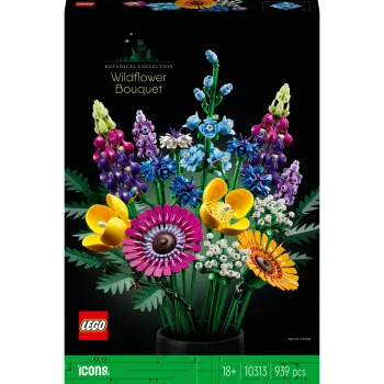 LEGO Icons laukinių gėlių puokštės rinkinys 10313, įvairiaspalvis