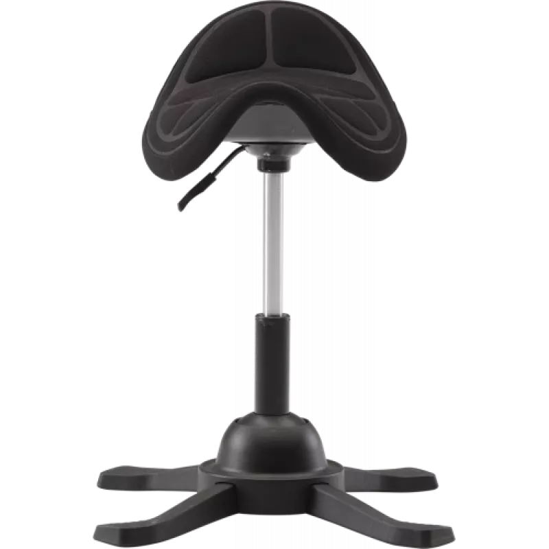 Ergonominis balansinis taburetė up up Toronto juodo audinio su ilgesniu dujiniu keltuvu