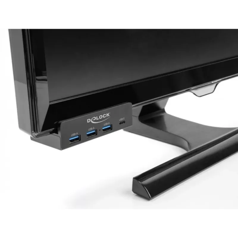 DeLOCK 64284 USB šakotuvas Type-A 5000 Mbit/s juodas