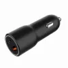 Automobilinis mobiliųjų įrenginių įkroviklis Gembird TA-UC-AC2PDQC38-CAR-01, USB-C, 38W, 12–24V, juodas
