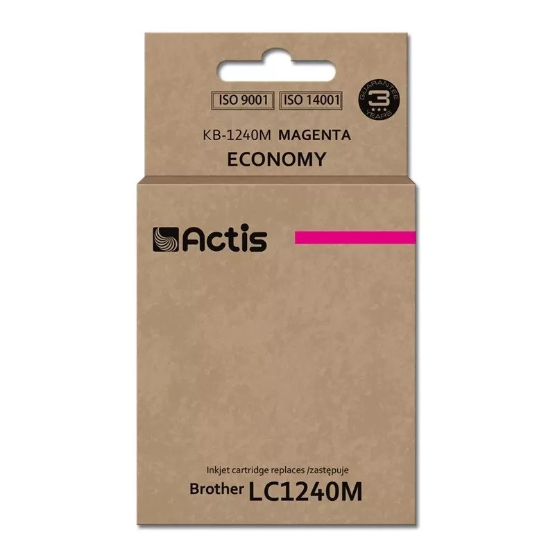 Actis KB-1240M rašalas (pakaitalas Brother LC1240M/LC1220M; Standartinis; 19 ml; purpurinis)