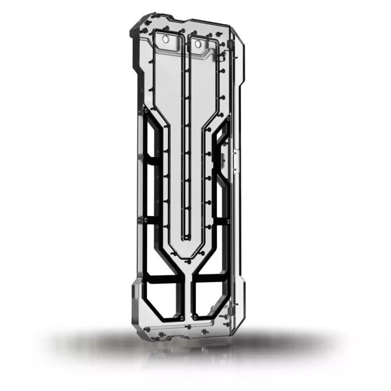 Singularity Spectre 4 Aevum Elite akrilo kompiuterio korpusas — permatomas / akcentinės juodos spalvos
