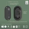 Logitech Pebble 2 Combo belaidė klaviatūra ir pelė QWERTZ vokiška grafito spalva