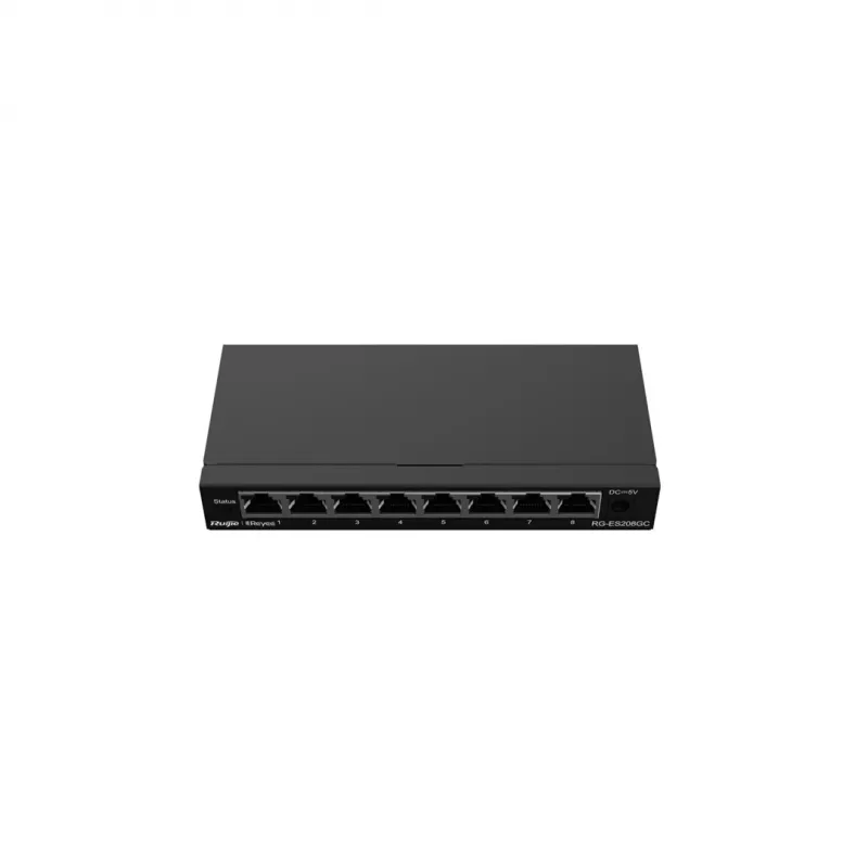 Valdomas komutatorius Ruijie Networks RG-ES208GC L2 Gigabit Ethernet 8 prievadai
