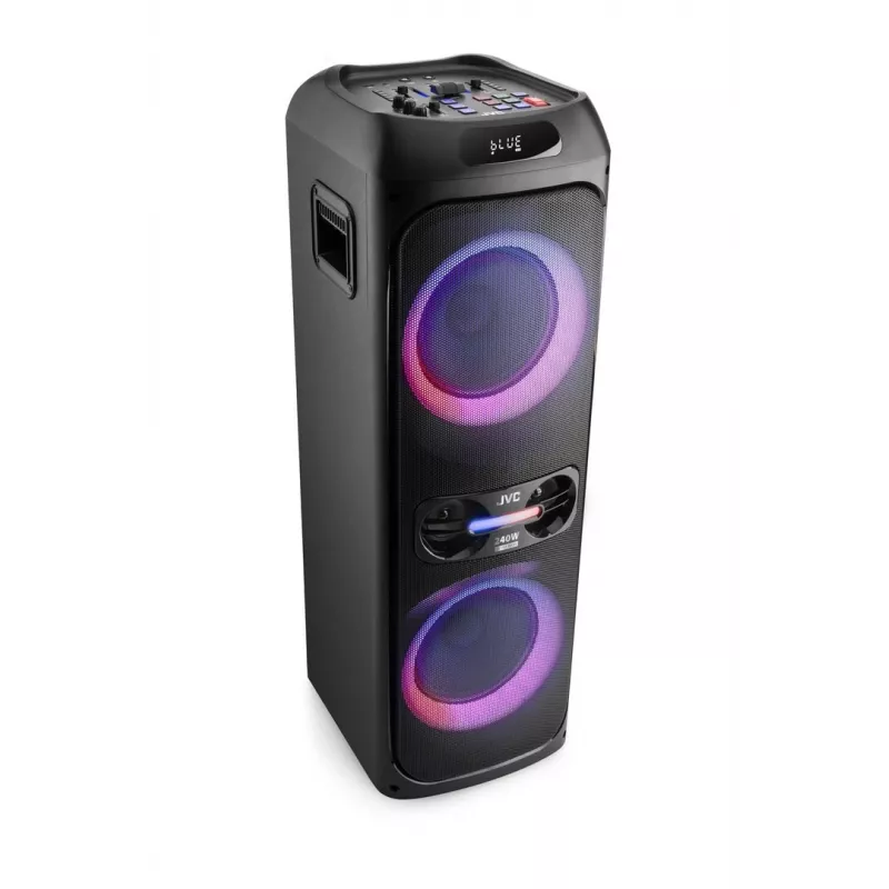 Nešiojama vakarėlių kolonėlė JVC XS-EP624B — juoda, maitinama baterijomis, Bluetooth
